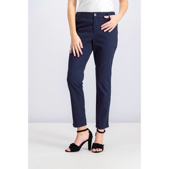 Charter Club Pants - 6 Petite Navy  Chino Slim Leg Pants